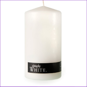 Simply Pillar Candle Large White