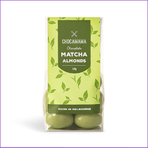 Chocamama Chocolate Matcha Almonds 125g