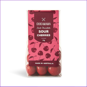 Chocamama Dark Chocolate Sour Cherries 1