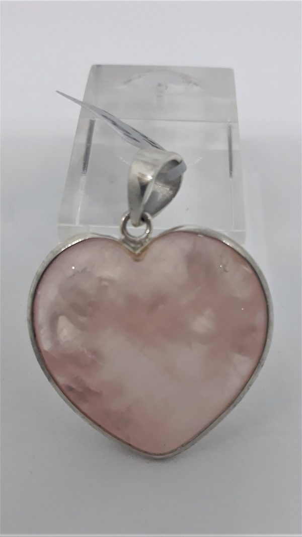 Pendant Rose Quartz Heart