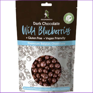 Dr Superfoods Dark Choc Blueberries 125g