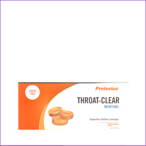 Pretorius Throat Clear 20 Lozenges Menth