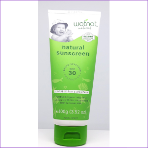 Wotnot Natural Sunscreen 30+spf 100g